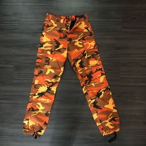 Trendy Camo Pants Orange Yellow Zumiez